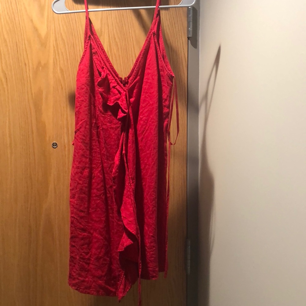 Red Tie dress from pacsun